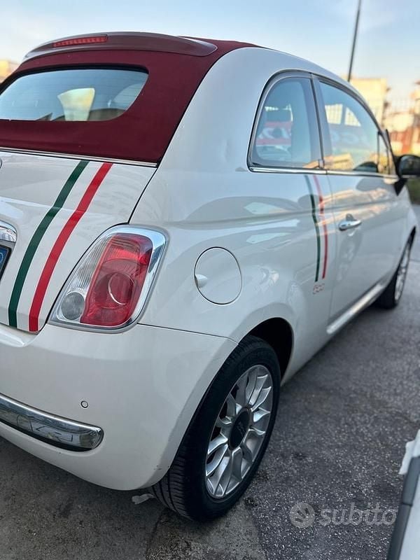 Usata Fiat 500C 75 CV (55 kW) 2012 Bianco Cabrio