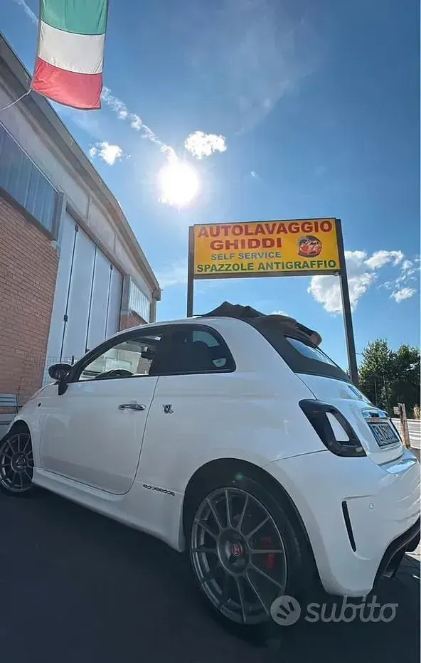 Usata Abarth 500C 140 CV (102 kW) 2012 Bianco Cabrio
