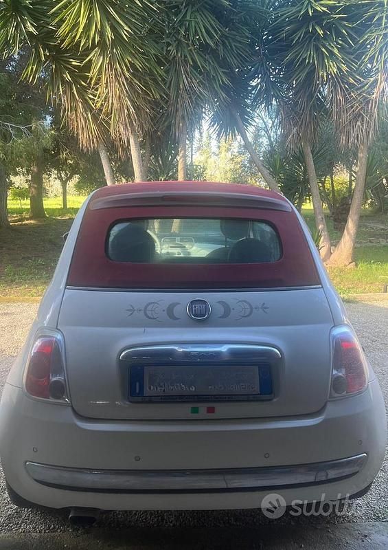 Usata Fiat 500C Pop 69 CV (50 kW) 2010 Bianco Cabrio