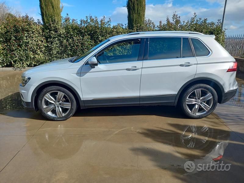 Usata VW Tiguan Advance 150 CV (110 kW) 2018 Bianco SUV