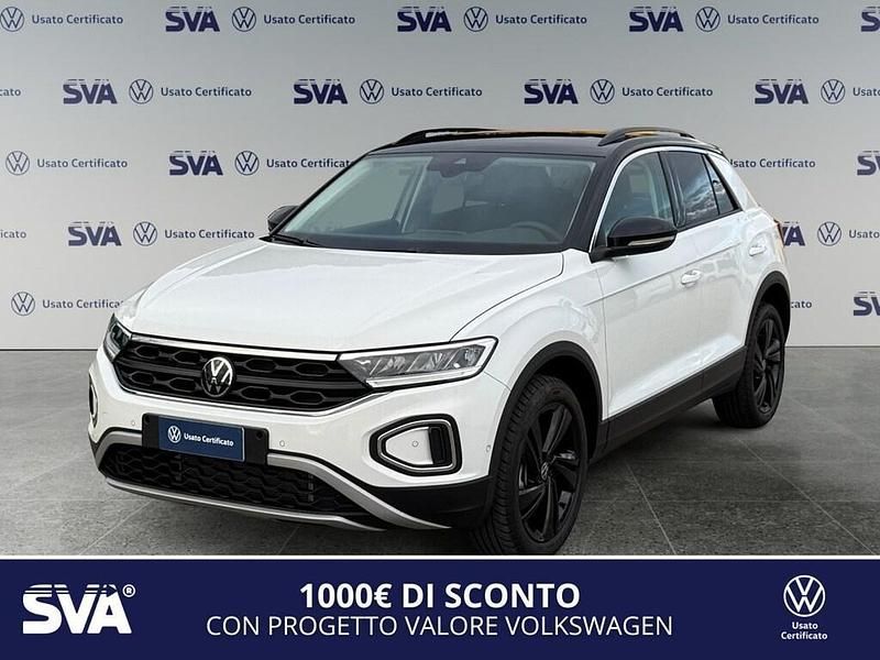 Nuova VW T-Roc Sportline 116 CV (85 kW) 2025 Pure white nero SUV
