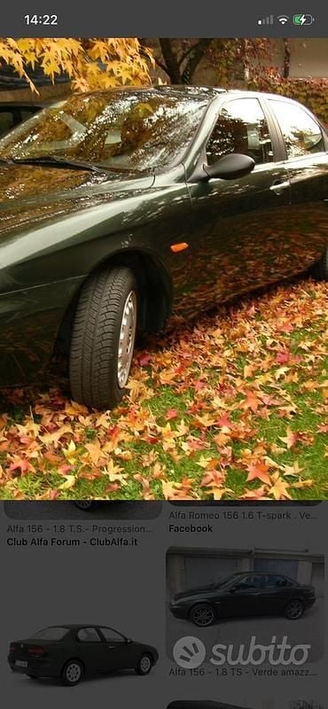 Usata Alfa Romeo 156 144 CV (105 kW) 1997 Verde Berlina