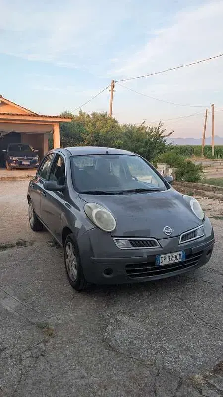 Usata Nissan Micra Acenta 86 CV (63 kW) 2008 Grigio Berlina