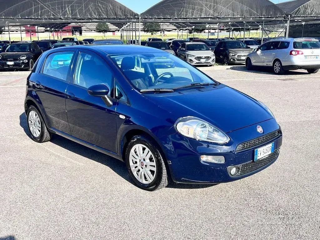 Usata Fiat Punto Lounge 75 CV (55 kW) 2014 Blu Utilitaria