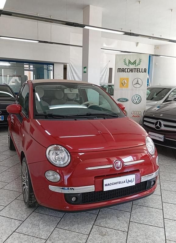 Usata Fiat 500C Lounge 95 CV (69 kW) 2011 Rosso Cabrio