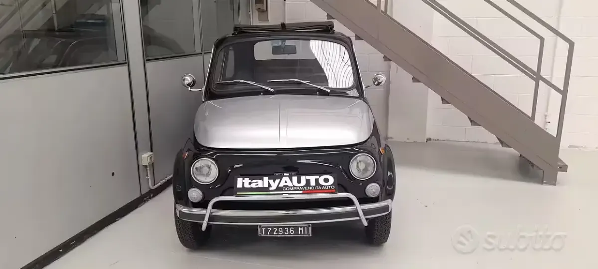 Usata Fiat 500C 19 CV (13 kW) 1970 Nero Cabrio