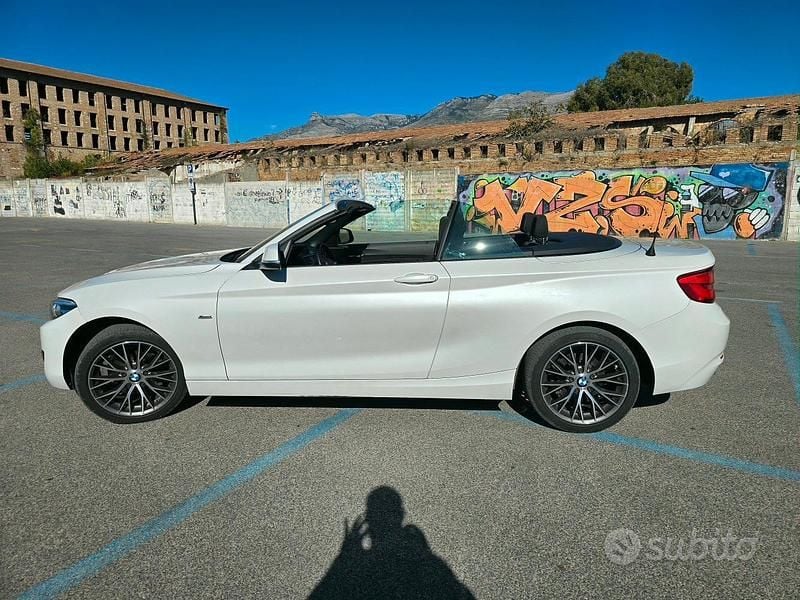Usata BMW 218 Sport Line 150 CV (110 kW) 2018 Bianco Cabrio
