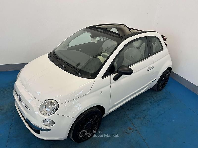 Usata Fiat 500C 69 CV (50 kW) 2010 Bianco Cabrio