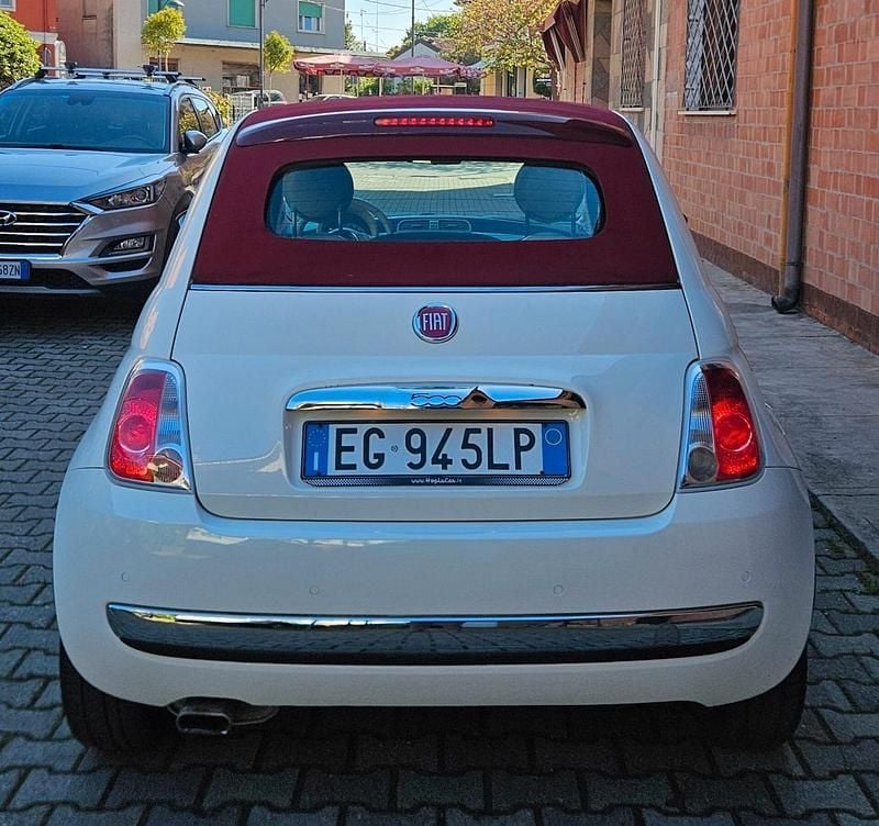 Usata Fiat 500C Lounge 95 CV (69 kW) 2011 Bianco Cabrio