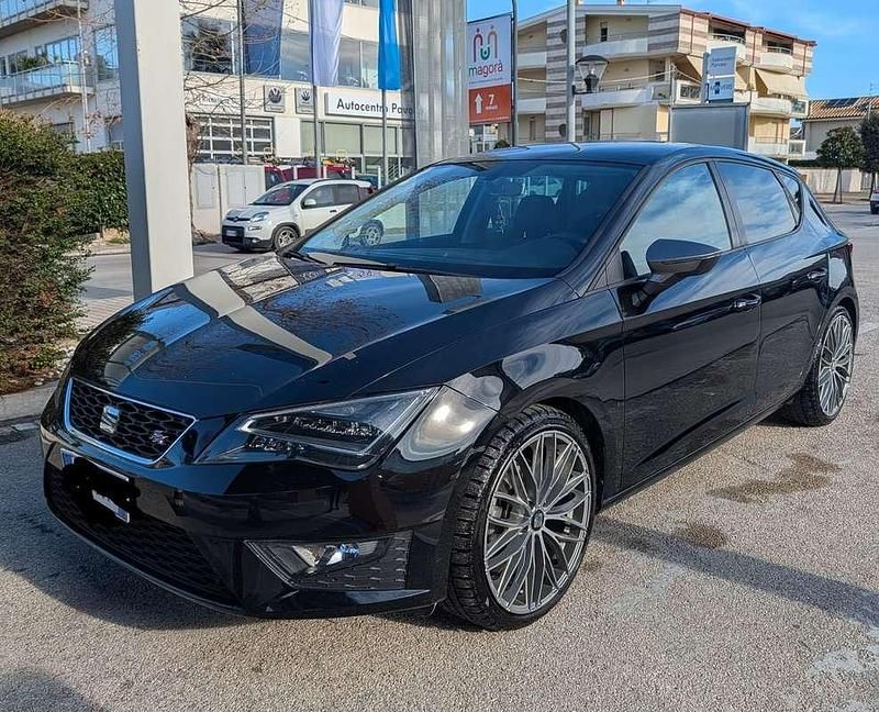 Usata Seat Leon FR 150 CV (110 kW) 2016 Nero Berlina
