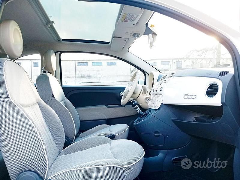 Usata Fiat 500 Lounge 69 CV (50 kW) 2009 Bianco Cabrio