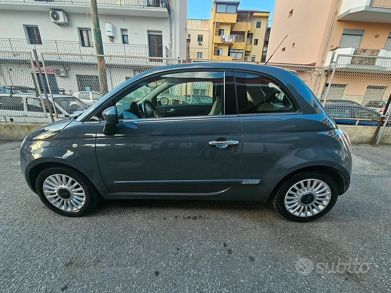 Usata Fiat 500 Lounge 69 CV (50 kW) 2009 Grigio Cabrio