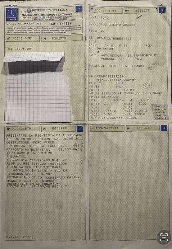 Usata Ford Ka Titanium 75 CV (55 kW) 2011 Blu/azzurro Utilitaria