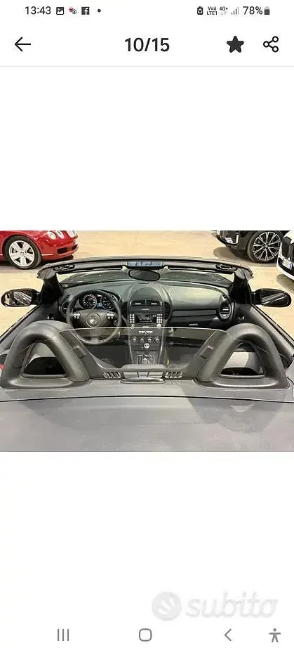 Usata Mercedes SLK200 192 CV (141 kW) 2007 Nero Cabrio
