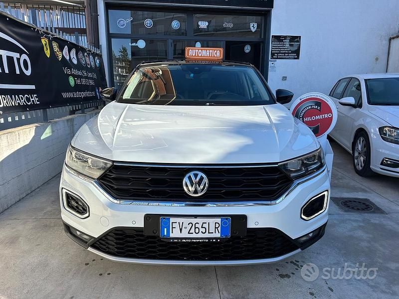 Bianco Usata 2019 VW T-Roc Advance SUV | 18.900 € (Buon prezzo) - Immagine 1/4