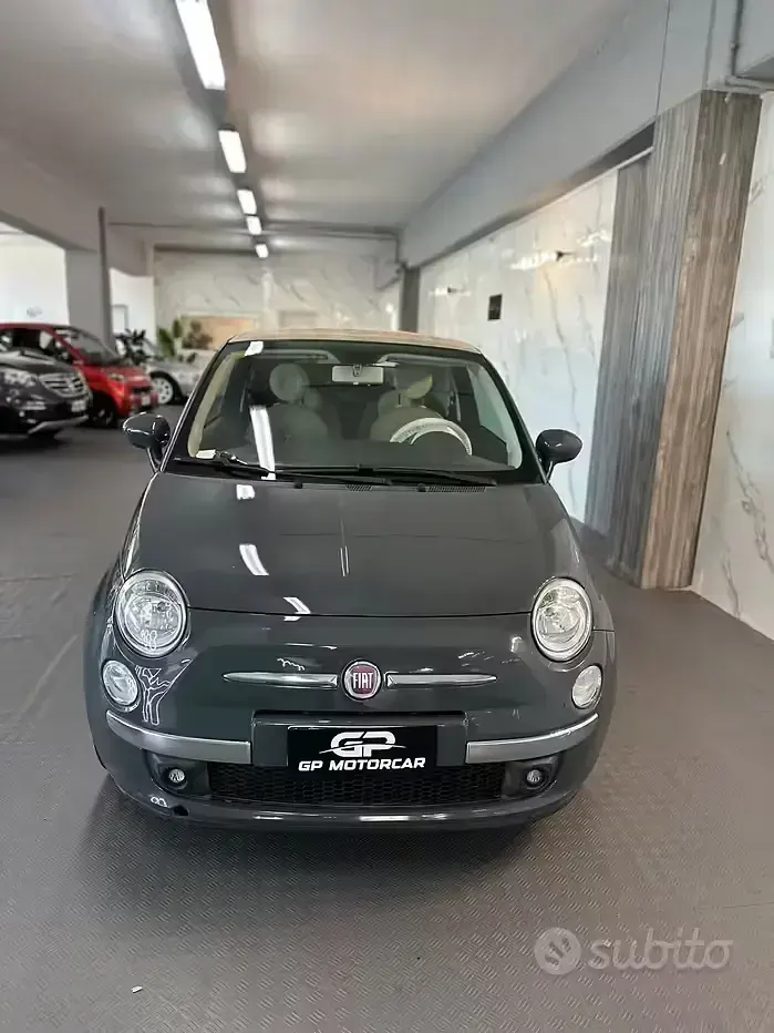 Usata Fiat 500C Lounge 69 CV (50 kW) 2011 Grigio Cabrio