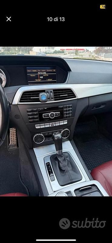 Usata Mercedes C220 AMG 170 CV (125 kW) 2012 Bianco Coupé