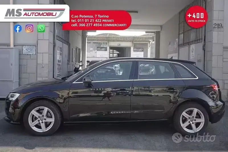 Usata Audi A3 Admired 110 CV (80 kW) 2018 Nero Berlina
