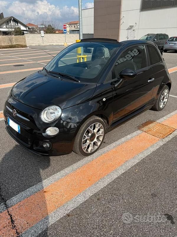 Usata Fiat 500C S 105 CV (77 kW) 2014 Nero Cabrio