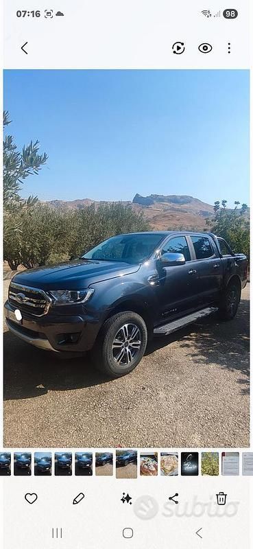 Usata Ford Ranger 170 CV (125 kW) 2022 Grigio Pick-up