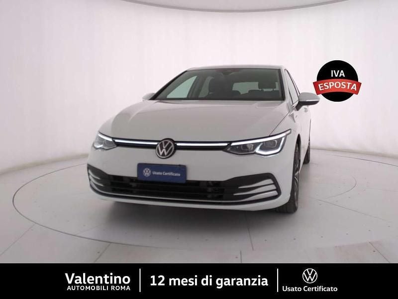 Usata VW Golf VIII Style 204 CV (150 kW) 2021 Bianco Utilitaria