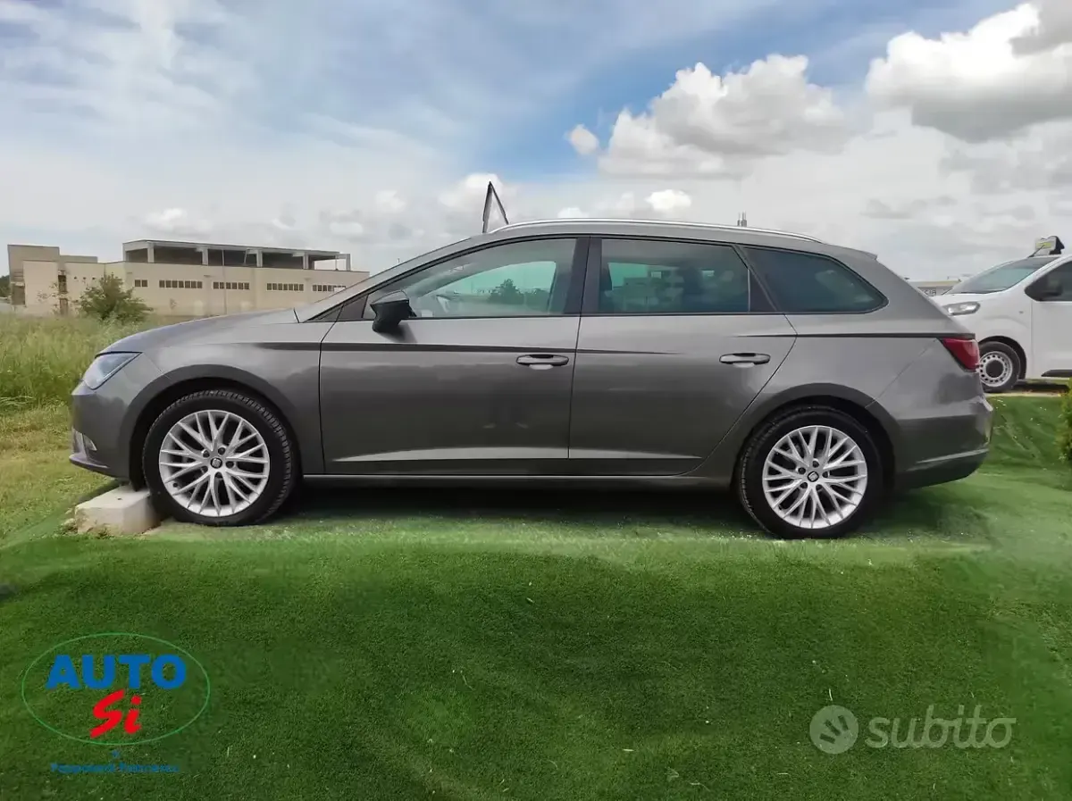 Usata Seat Leon 105 CV (77 kW) 2015 Grigio Station wagon