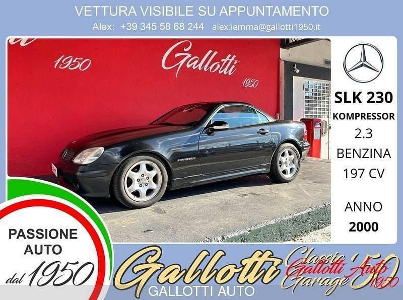 Usata Mercedes SLK230 197 CV (144 kW) 2000 Nero Cabrio