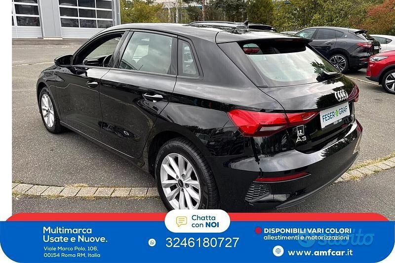 Usata Audi A3 Business 116 CV (85 kW) 2022 Nero Berlina