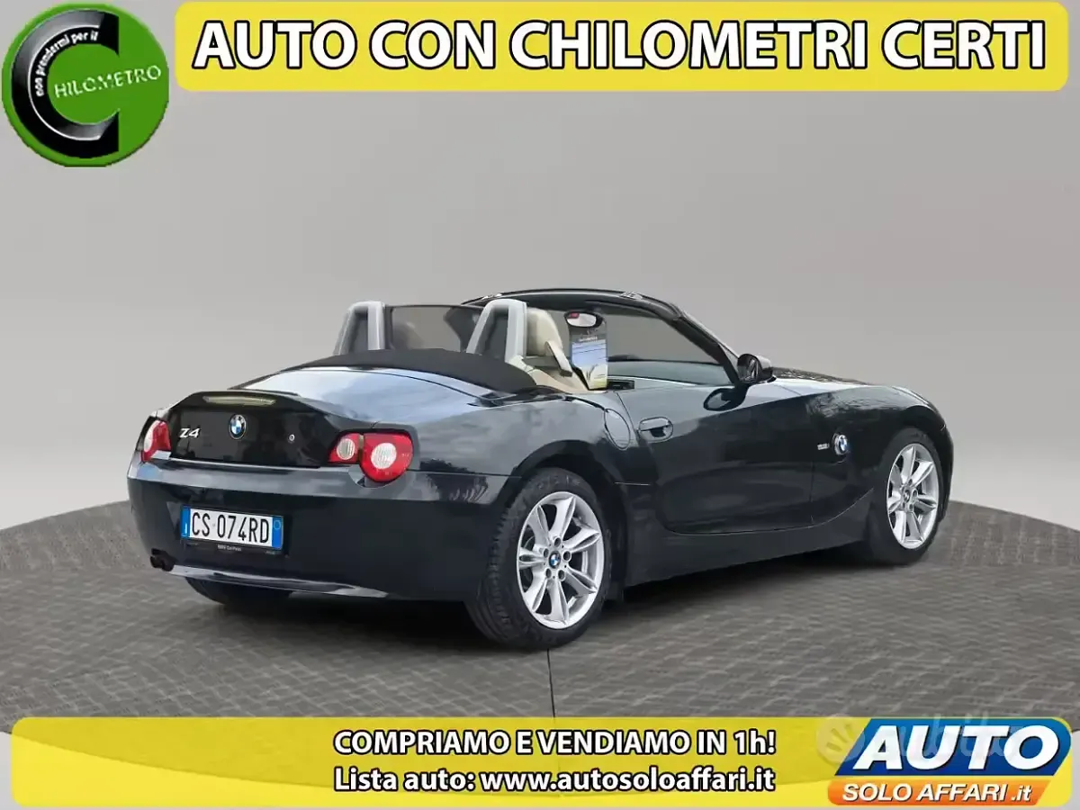 Usata BMW Z4 Efficient Dynamics 170 CV (125 kW) 2004 Nero Cabrio