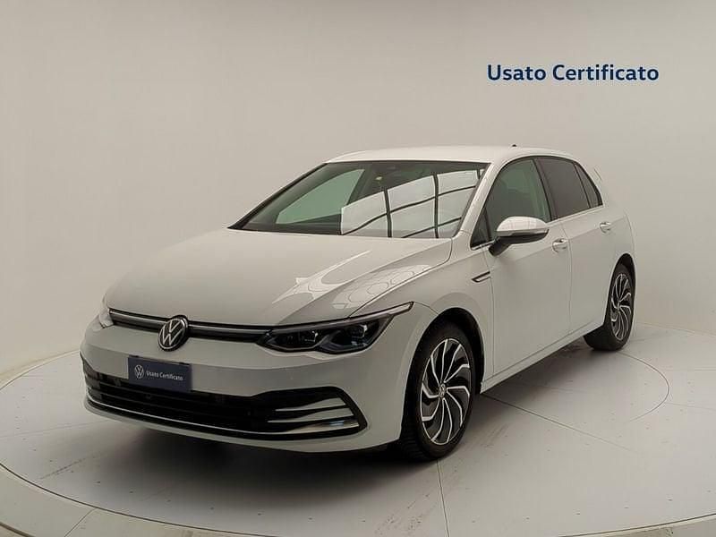 Usata VW Golf VIII Style 150 CV (110 kW) 2022 Bianco Utilitaria