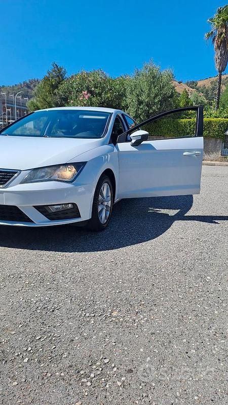 Usata Seat Leon 115 CV (84 kW) 2016 Bianco Berlina