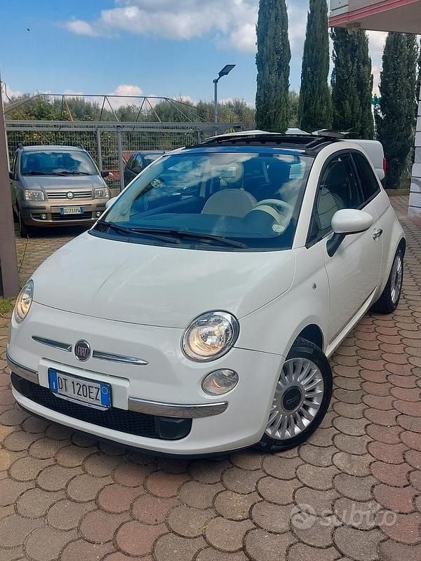 Usata Fiat 500 Lounge 2008 Bianco Berlina