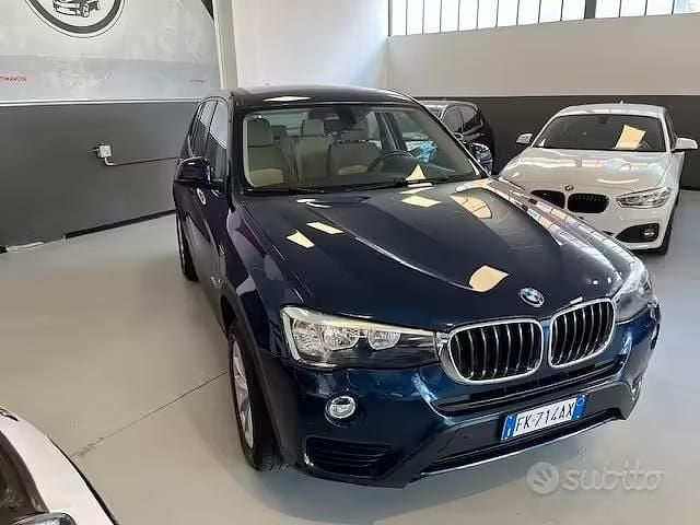 Usata BMW X3 Efficient Dynamics 150 CV (110 kW) 2017 Blu SUV