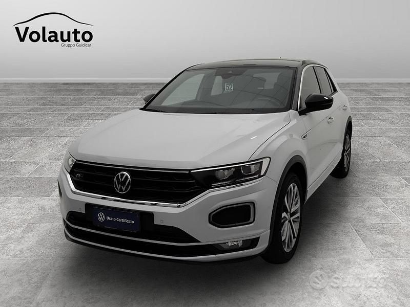 Bianco Usata 2022 VW T-Roc Advance SUV | 23.900 € (Buon prezzo) - Immagine 1/4