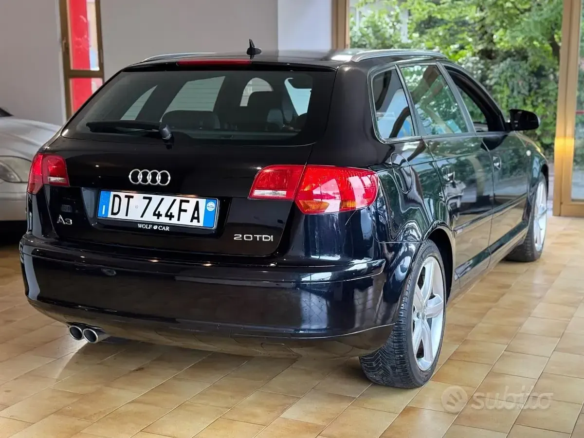 Usata Audi A3 Ambiente 170 CV (125 kW) 2008 Nero Utilitaria