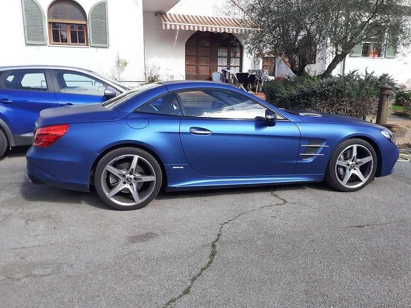 Usata Mercedes SL400 367 CV (269 kW) 2018 Blu/azzurro Cabrio