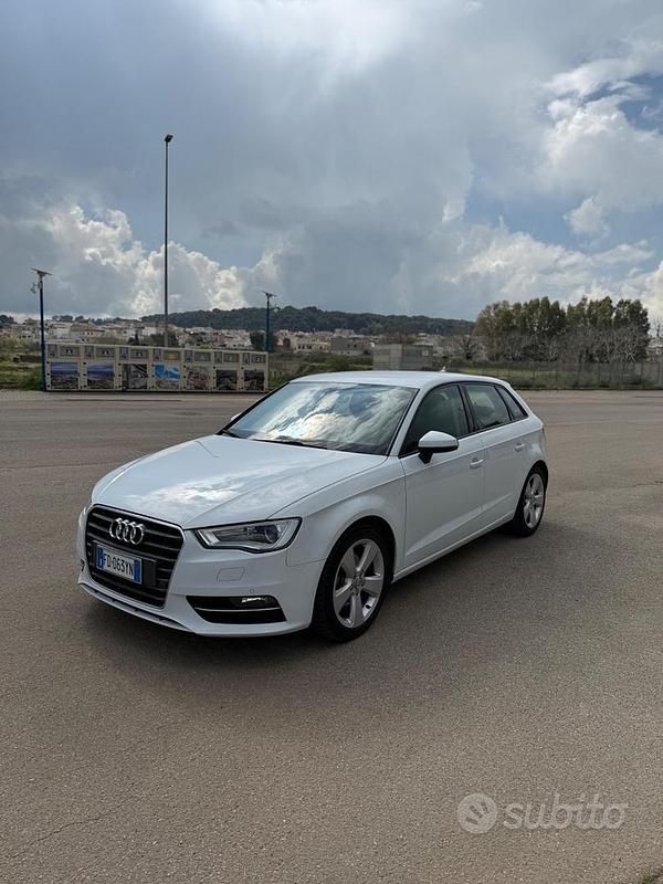 Usata Audi A3 Ambition 110 CV (80 kW) 2016 Bianco Berlina