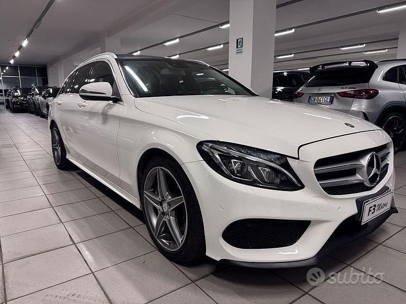 Usata Mercedes C220 Premium 170 CV (125 kW) 2017 Bianco Station wagon