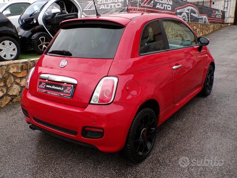 Usata Fiat 500S Sport 105 CV (77 kW) 2014 Rosso Cabrio