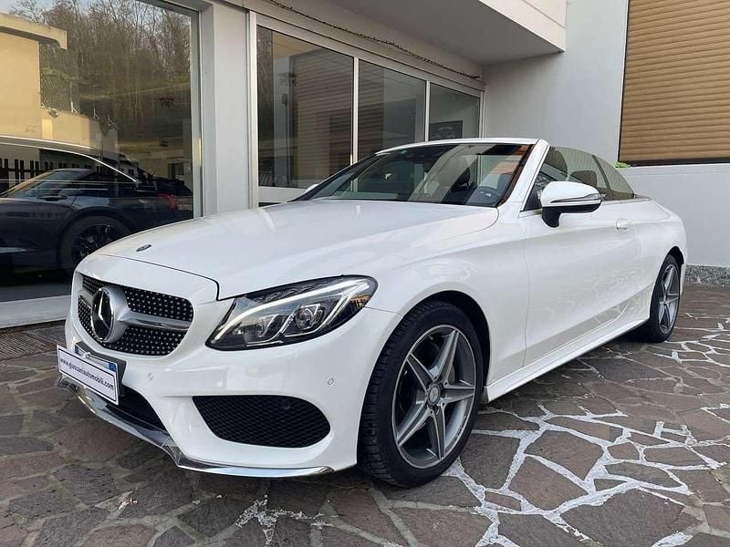 Bianco Usata 2017 Mercedes C220 Premium Plus Cabrio | 25.800 € (Buon prezzo) - Immagine 1/4