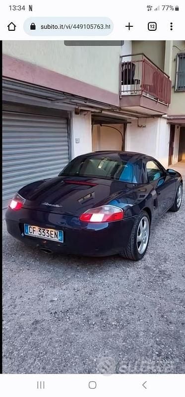 Usata Porsche Boxster 204 CV (150 kW) 1997 Blu Cabrio