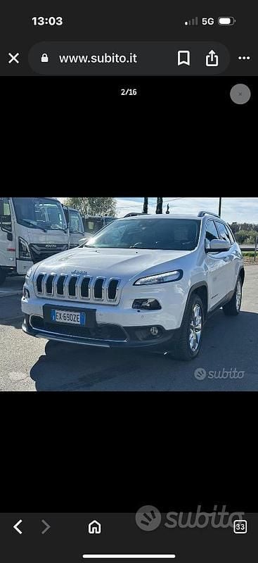 Usata Jeep Cherokee 170 CV (125 kW) 2015 Bianco SUV