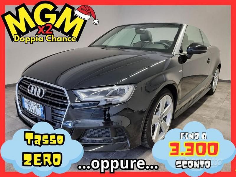 Nero Usata 2019 Audi A3 Cabriolet S-Line Cabrio | 22.870 € (Ottimo prezzo) - Immagine 1/4