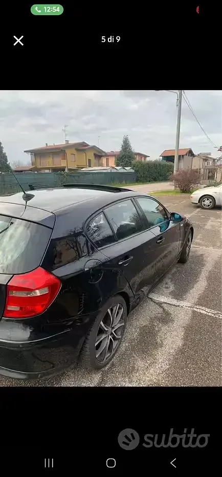 Usata BMW 118 122 CV (89 kW) 2008 Nero Utilitaria