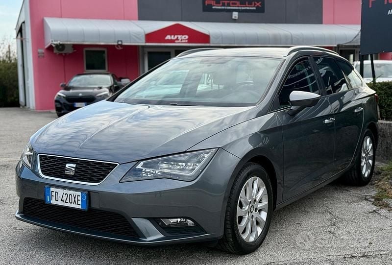 Usata Seat Leon ST 110 CV (80 kW) 2016 Grigio Station wagon