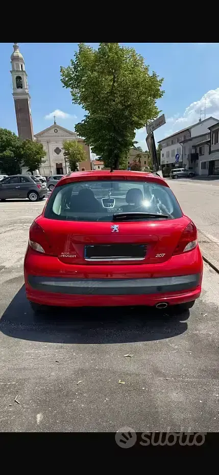 Usata Peugeot 207 95 CV (69 kW) 2011 Rosso Berlina