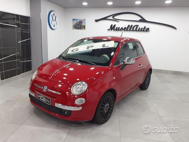 Usata Fiat 500 69 CV (50 kW) 2009 Rosso Cabrio