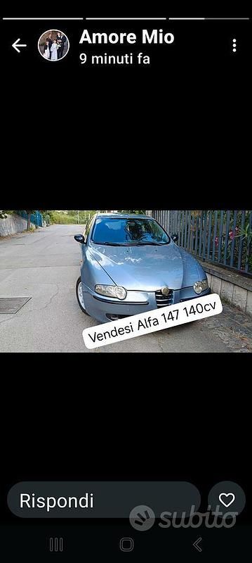 Usata Alfa Romeo 147 140 CV (102 kW) 2003 Grigio Utilitaria