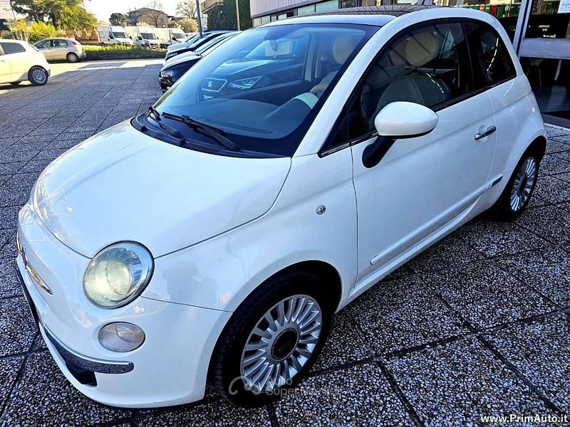 Usata Fiat 500 Lounge 69 CV (50 kW) 2009 Bianco Cabrio