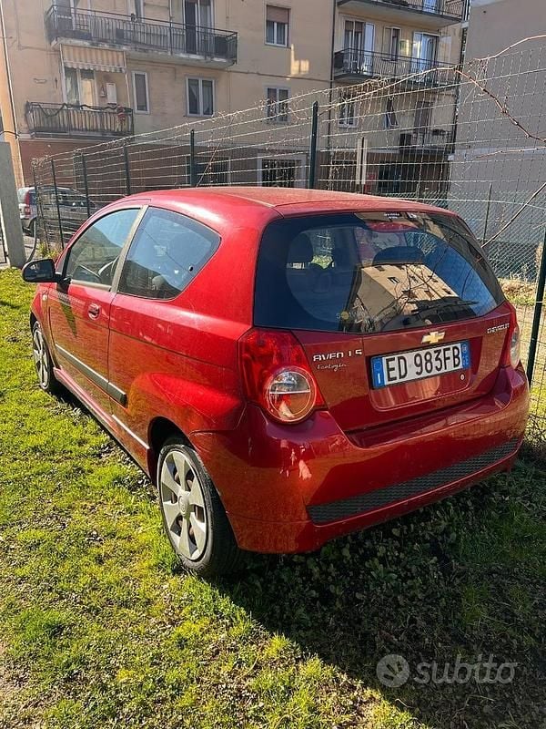Usata Chevrolet Aveo 2010 Rosso Utilitaria
